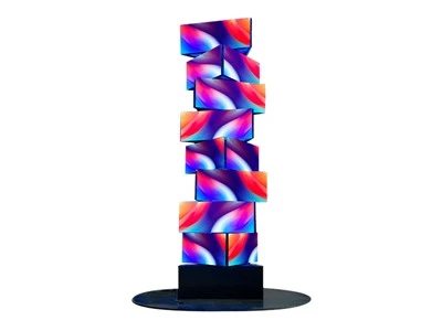 תצוגת LED מסתובבת רב-שכבתית מכנית DNA